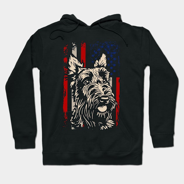 Plaid Parade Stylish Tee for Fans of Scottie American Flag Hoodie by Kevin Jones Art